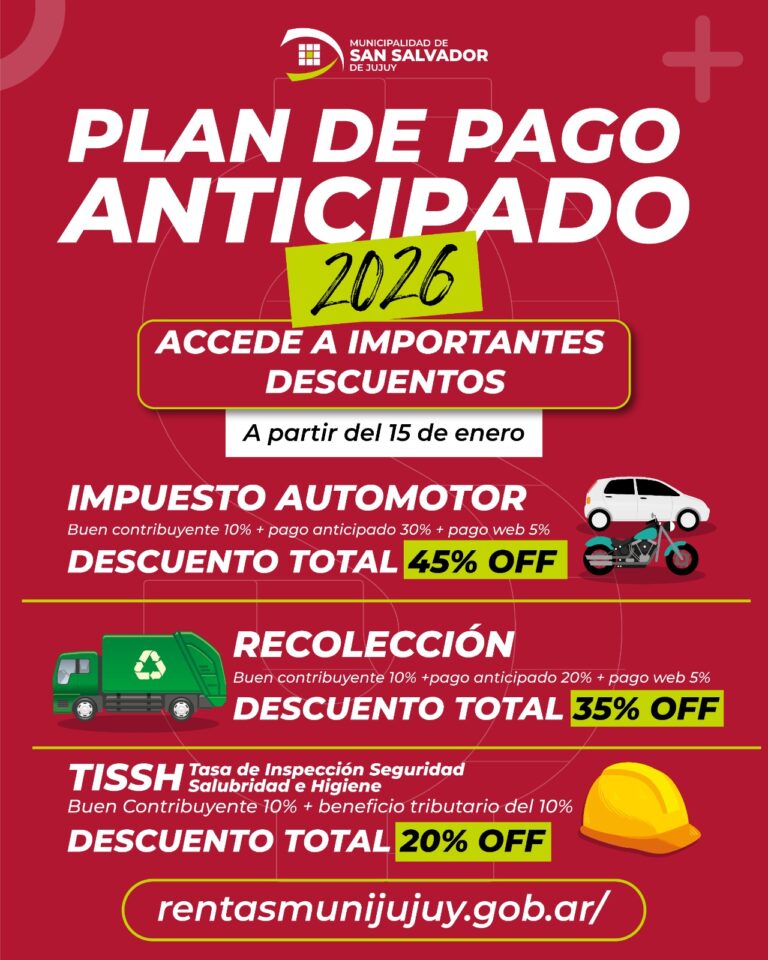 La Municipalidad lanza el Pago Anticipado 2026 con importantes ...