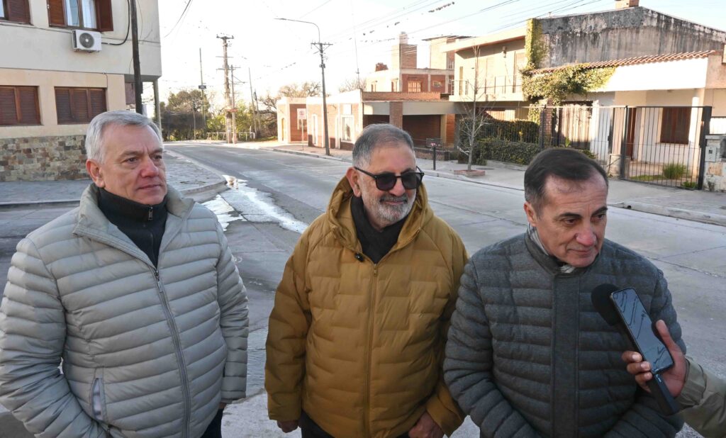 Trabajos en la calle Libertad