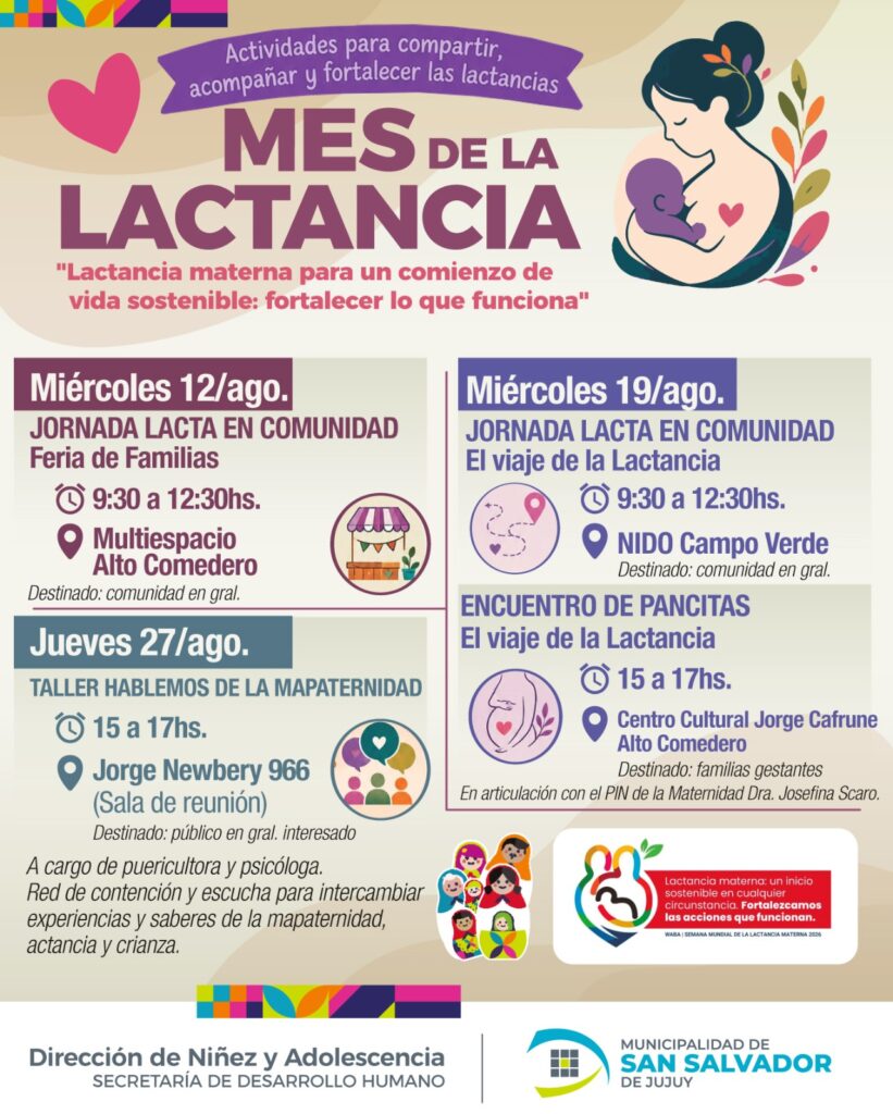 Mes de la Lactancia en Jujuy